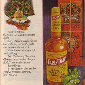 Early Times Bourbon Whiskey Ad 1975