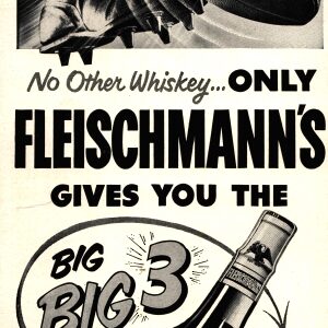 Fleischmann's Whiskey Ad 1952