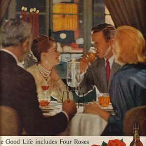 Four Roses Whiskey Ad 1961