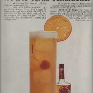 Four Roses Whiskey Ad 1968