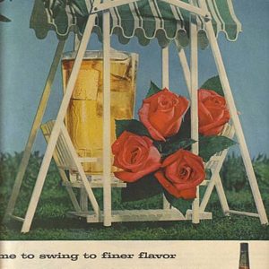 Four Roses Whiskey Ad April 1957