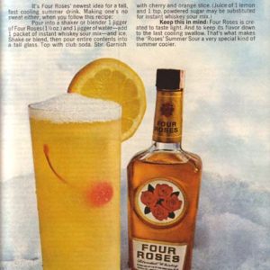 Four Roses Whiskey Ad August 1968