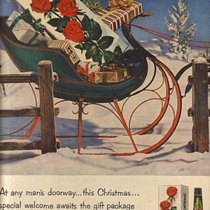 Four Roses Whiskey Ad December 1952