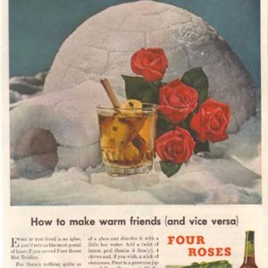 Four Roses Whiskey Ad January 1948