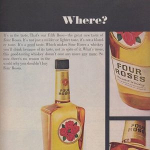 Four Roses Whiskey Ad June 1965