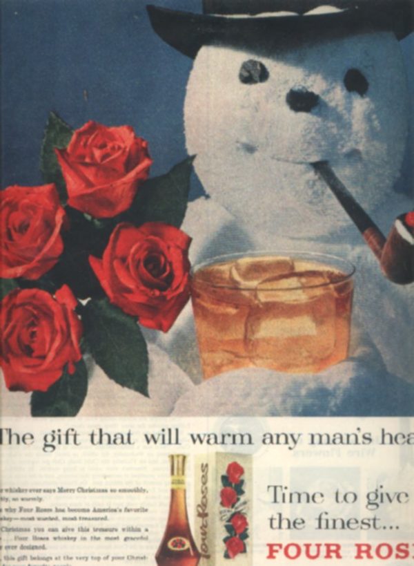 Four Roses Whiskey Ad November 1956