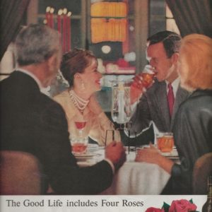 Four Roses Whiskey Ad October 1960