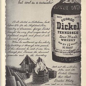 George Dickel Whiskey Ad 1965