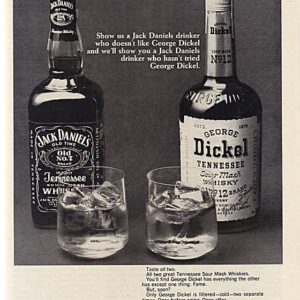 George Dickel Whiskey Ad 1969