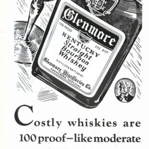 Glenmore Bourbon Whiskey Ad 1937