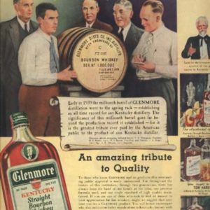 Glenmore Bourbon Whiskey Ad 1939