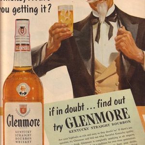 Glenmore Bourbon Whiskey Ad 1953