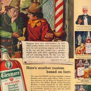 Glenmore Bourbon Whiskey Ad December 1939