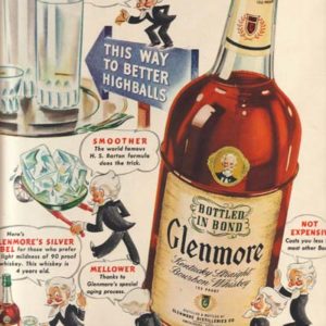 Glenmore Bourbon Whiskey Ad December 1941