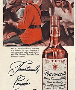 Harwood's Whiskey Ad 1949