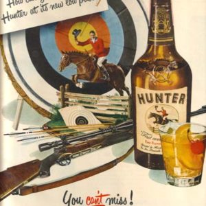 Hunter Whiskey Ad 1949