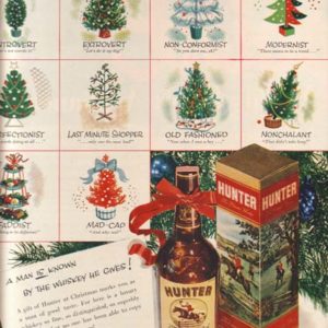 Hunter Whiskey Ad 1950