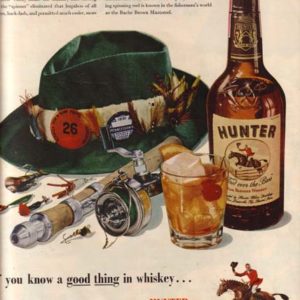 Hunter Whiskey Ad 1951