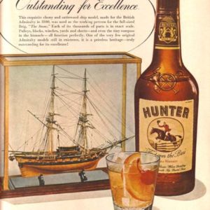 Hunter Whiskey Ad 1953