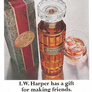 I.W. Harper Bourbon Whiskey Ad 1969