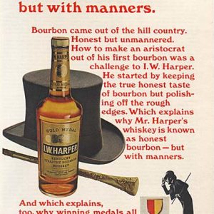 I.W. Harper Bourbon Whiskey Ad 1970