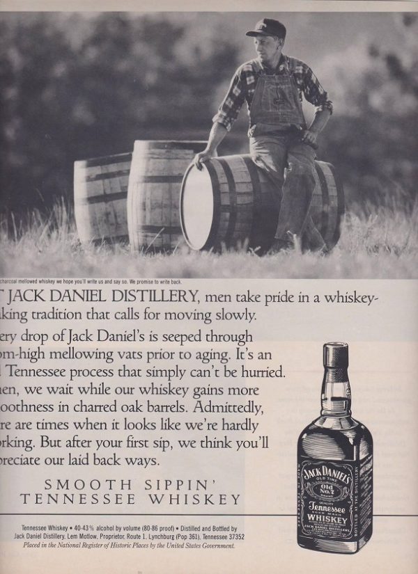 Jack Daniels Whiskey Ad 1991