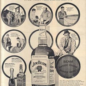 Jim Beam Bourbon Whiskey Ad August 1960