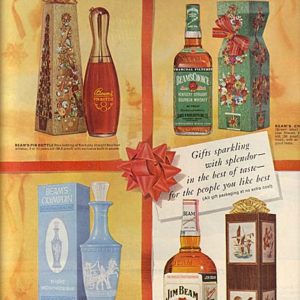 Jim Beam Bourbon Whiskey Ad December 1960