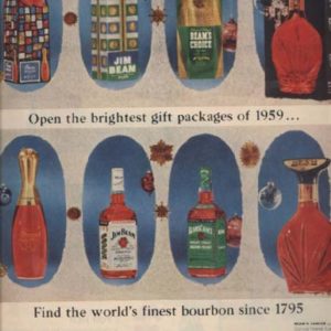 Jim Beam Whiskey Ad 1959