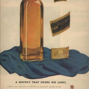 Johnnie Walker Whiskey Ad 1943