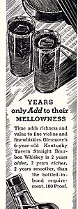 Kentucky Tavern Bourbon Whiskey Ad 1937