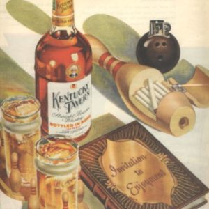 Kentucky Tavern Bourbon Whiskey Ad 1945