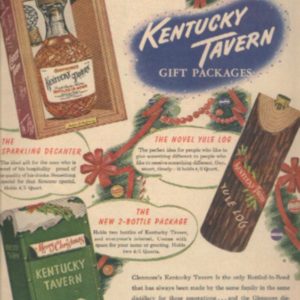 Kentucky Tavern Bourbon Whiskey Ad 1949