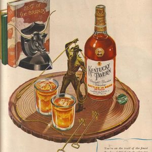 Kentucky Tavern Bourbon Whiskey Ad October 1946