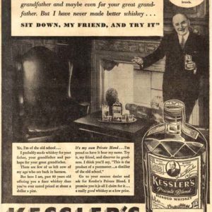 Kessler Whiskey Ad 1935