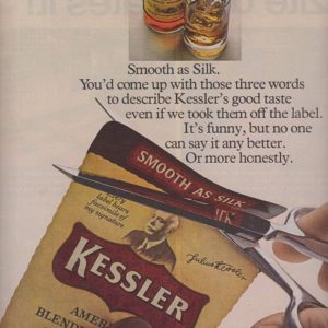 Kessler Whiskey Ad 1968