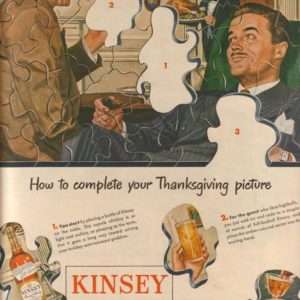 Kinsey Whiskey Ad November 1946