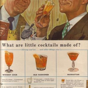 Kinsey Whiskey Ad October 1946