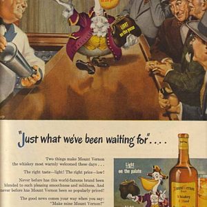 Mount Vernon Whiskey Ad 1948