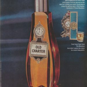 Old Charter Bourbon Whiskey Ad 1969