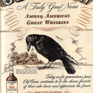 Old Crow Bourbon Whiskey Ad 1944