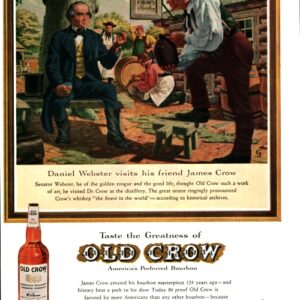 Old Crow Bourbon Whiskey Ad 1959 June