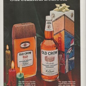 Old Crow Bourbon Whiskey Ad 1969