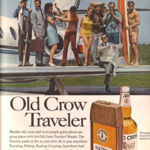 Old Crow Bourbon Whiskey Ad July 1968