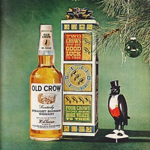 Old Crow Bourbon Whiskey Ad November 1965