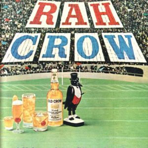 Old Crow Bourbon Whiskey Ad October 1966