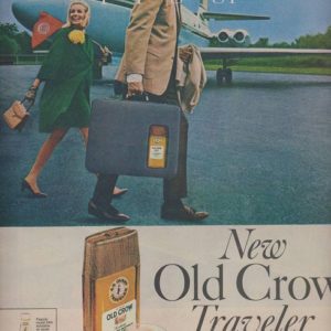 Old Crow Bourbon Whiskey Ad October 1967