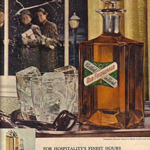 Old Fitzgerald Bourbon Whiskey Ad November 1958