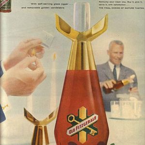 Old Fitzgerald Bourbon Whiskey Ad October 1956