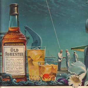 Old Forester Bourbon Whiskey Ad 1952